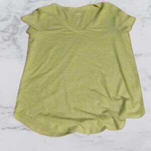 SO Goods For Life Lime Green V-Neck T-Shirt - Very Good Condition